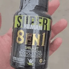 SuperHuman™ 8 en 1 Cápsulas - Shilajit Ashwagandha Rhodiola Rosea Panax y Ginseng (120 Cápsulas)