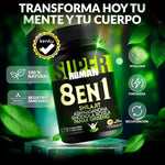 SuperHuman™ 8 en 1 Cápsulas - Shilajit Ashwagandha Rhodiola Rosea Panax y Ginseng (120 Cápsulas)